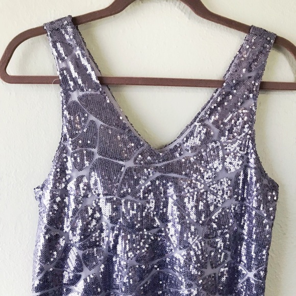 NWT Metallic Lilac Gianni Bini Cocktail Dress - Picture 5 of 8